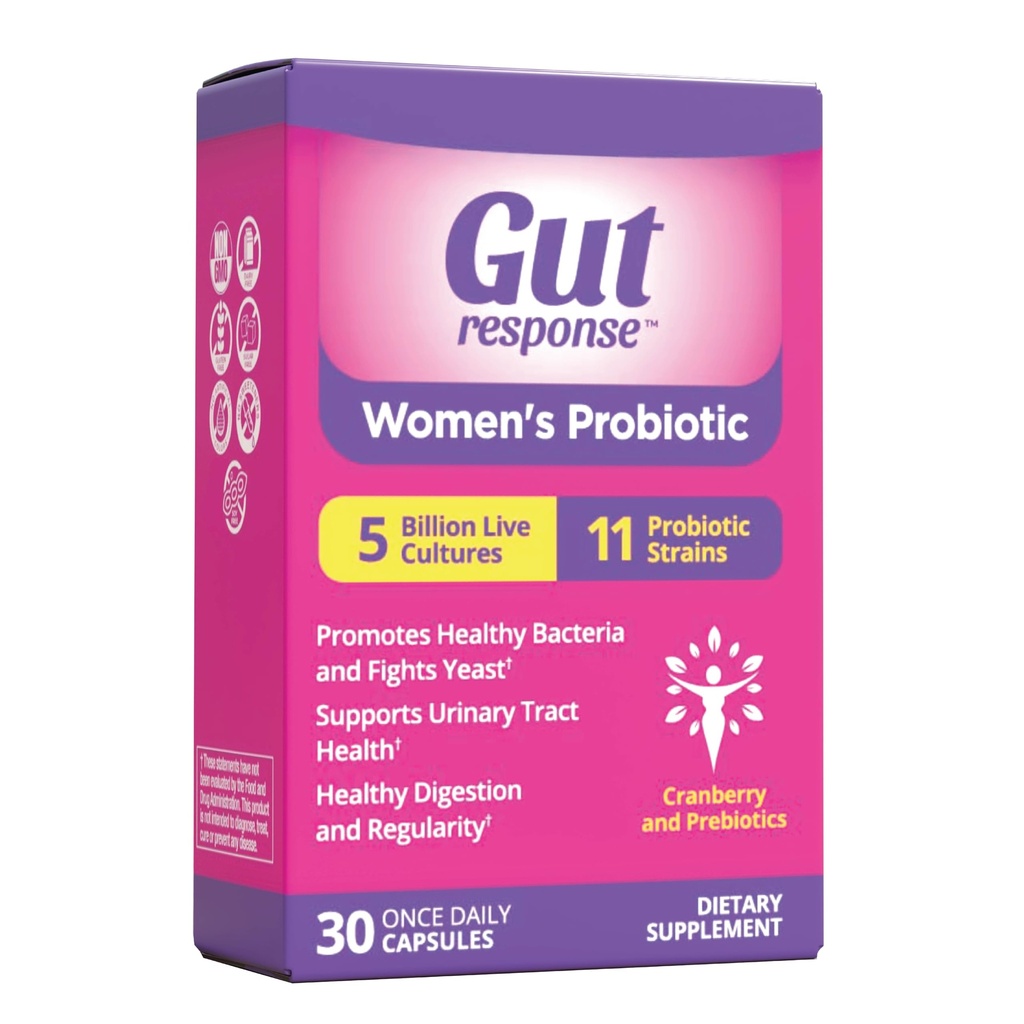 Naiset Probiootit, Hidastaa Down Ruoansulatuskanavan ikääntyminen, Boosts Immuunijärjestelmä, tukee UT & Feminine Health, Cranberry Extract, Ei-GMO, Gluteeniton & soijaton, 5 miljardia PMY, 30 kapselia