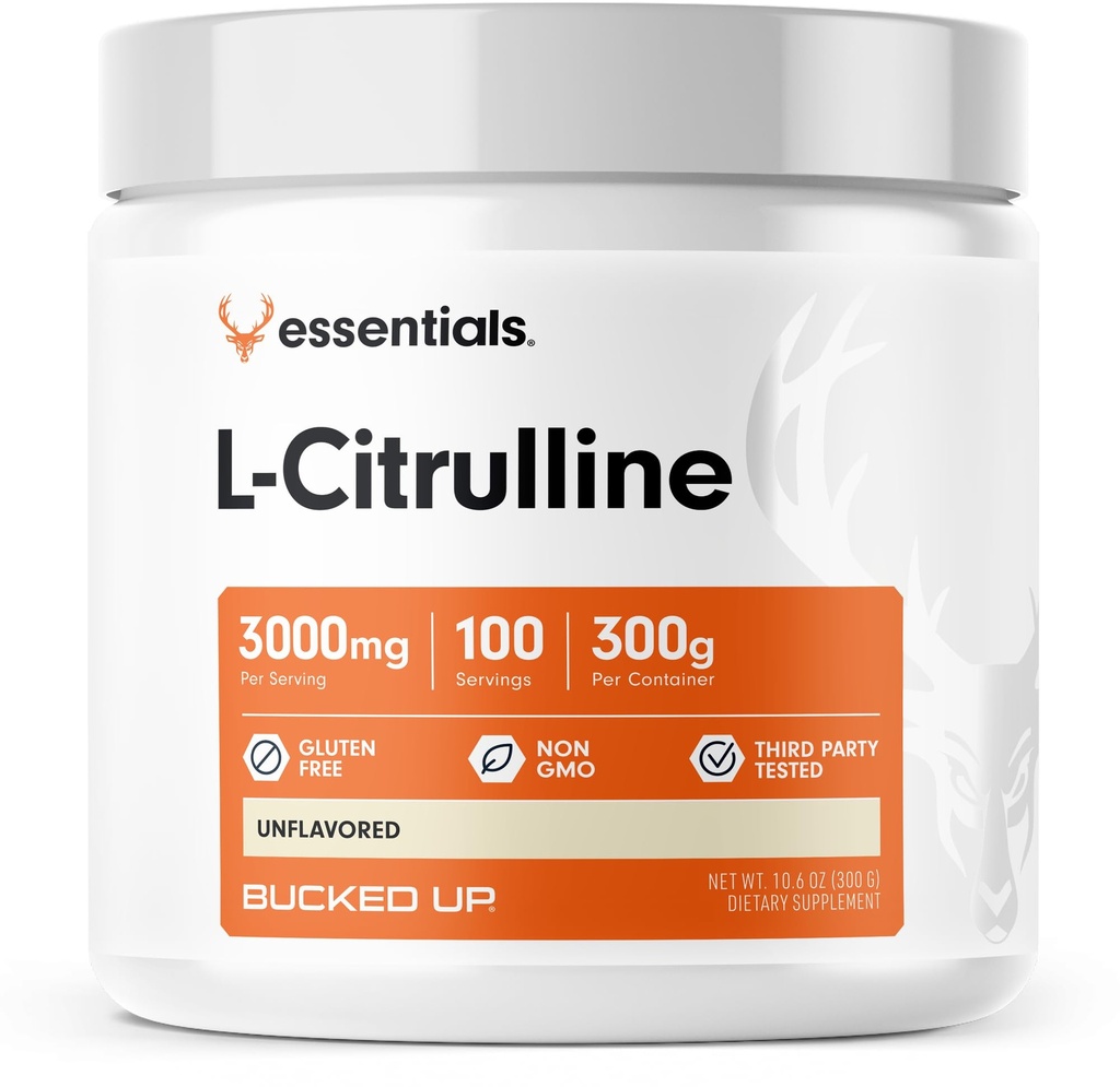 Bucked Up L-Citrulline 3000mg Powder, Essentials (100 portioner)