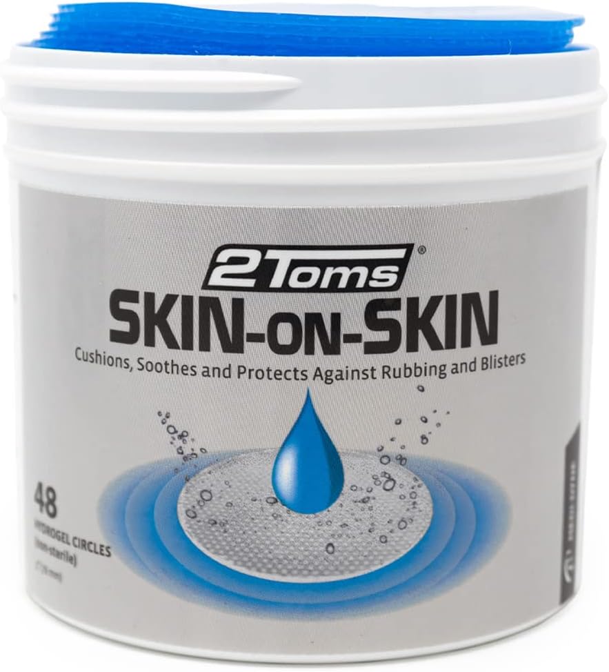 2Toms Skin-On-Skin Hydrogel ympyrät rakkuloita, Chafing, Stings, Ärsytys, ja ihon kipu helpotus, 48 3-tuumainen ympyrät