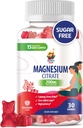 Magnesium Gummies lapsille ja aikuisille - 200mg - Rauhallinen magnesium purukumia - Magnesium Citrate Chewable täydentää mielialan ja lihasten tukea