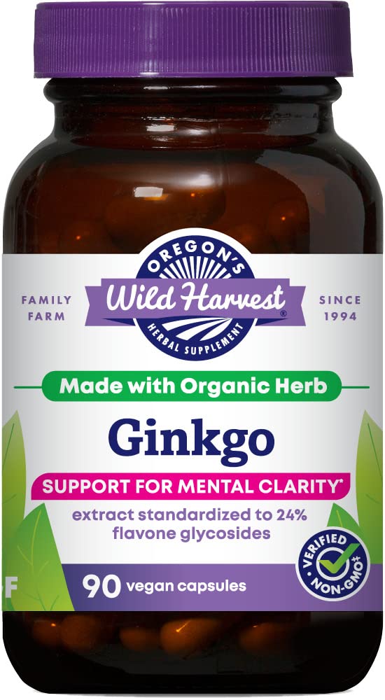 Oregon's Wild Harvest Ei-GMO Ginkgo Kapselit - 90