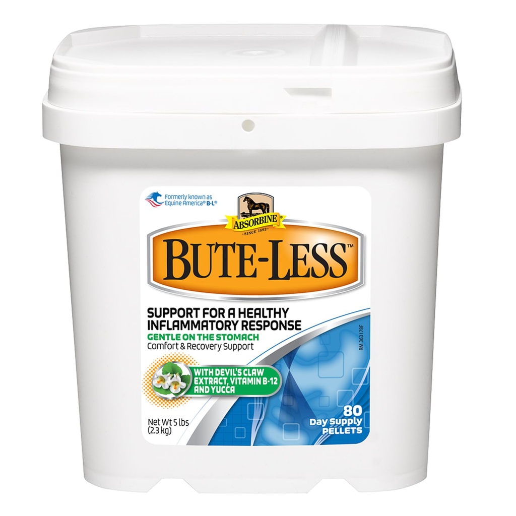 Absorbiini Bute- Less Comfort & Recovery Supplement Pelletit, terve tulehtumisreaktio, 5 lb / 80 päivän tarjonta