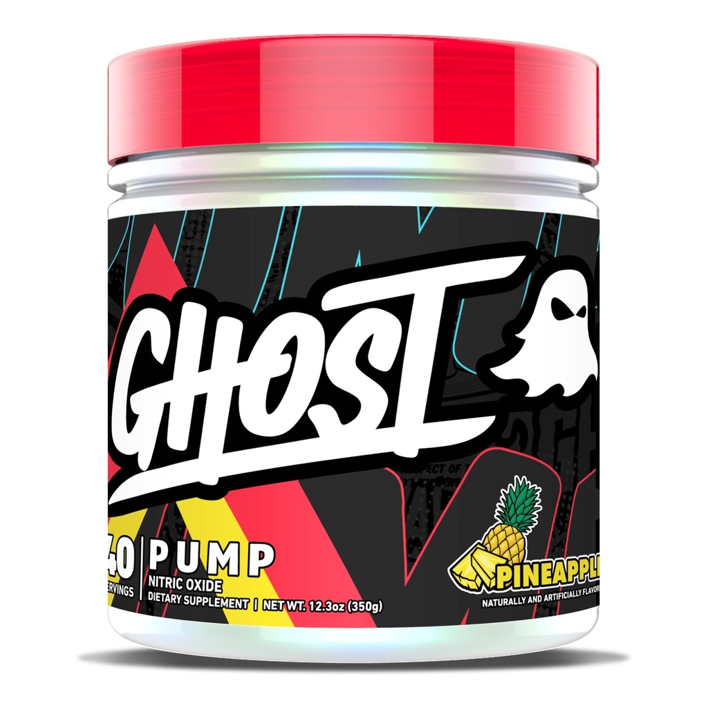 GHOST-pumppu Typpioksidijauhe, ananas - 40 tarjoilua - Sokerittomat & Stim-free-esityölisät - L-sitruliini, arginiininitraatti & L-glutationi - soija & Gluteeniton, vegaaninen