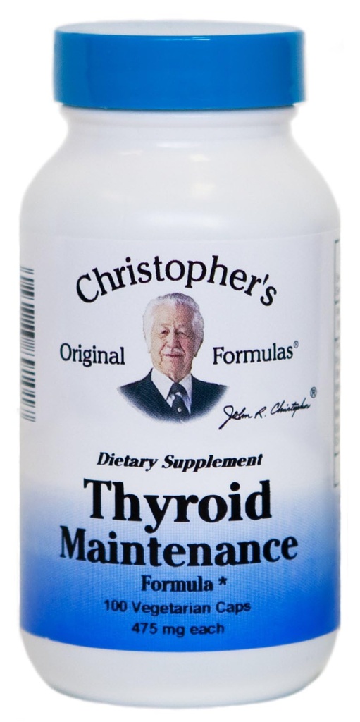 Christopherin alkuperäinen Formula Kilpirauhasen ylläpito Formula kapseli, 100