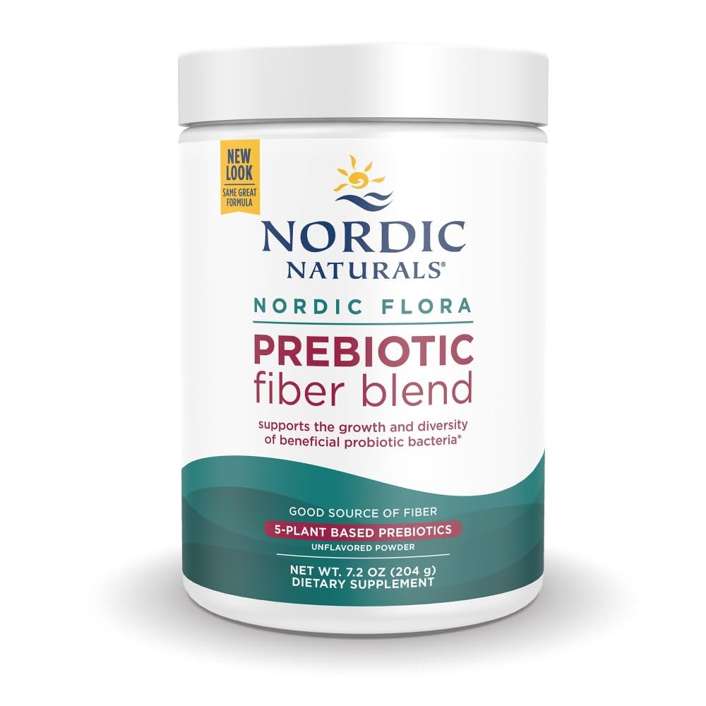 Nordic Naturals Nordic Flora Prebioottijauhe, 204 gramman prebioottijauhe - 30 tarjoilua