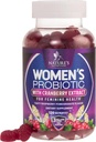 Probiotika för kvinnor Gummies med Cranberry - 6 Premium Strains för PH Balance, Digestive Health, Vaginal & Immune Support, 3 miljarder CFU, Women's Probiotic Gummy for Feminine Health - 120 Gummies