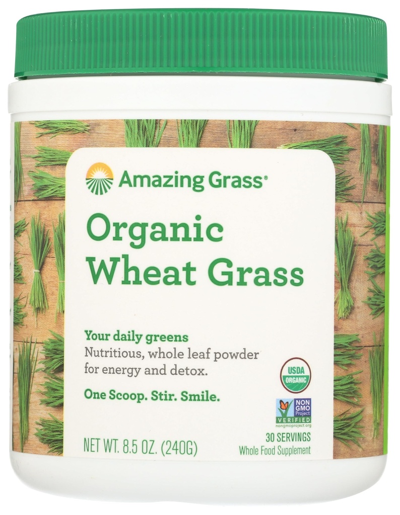 Amazing Grass Wheat Grass Powder: 100% Koko rasvainen vehnä Grass Powder for Energy, Detox & Immuniteetti tuki, klorofylli Providing Greens, 30 tarjoilua
