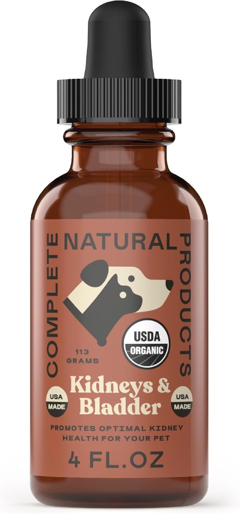 Complete Natural Products Organic Munuaiset ja virtsarakko konsentraatti lemmikki - 4oz - Pure Organic Munuaiset ja virtsarakko konsentraatti