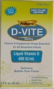 Pediatrinen D-vite nestemäinen D-vitamiini 400 IU/ml (50 ml) - Kupla Gum Flavor