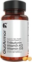 Gut & Heart Health + Immunosupport ... 2 kuukauden toimitus... 60 pehmeää geelikapselia... puhdas butyraatti 350 mg & D3- vitamiini 2000IUs & K2-vitamiini 120 mcg ...