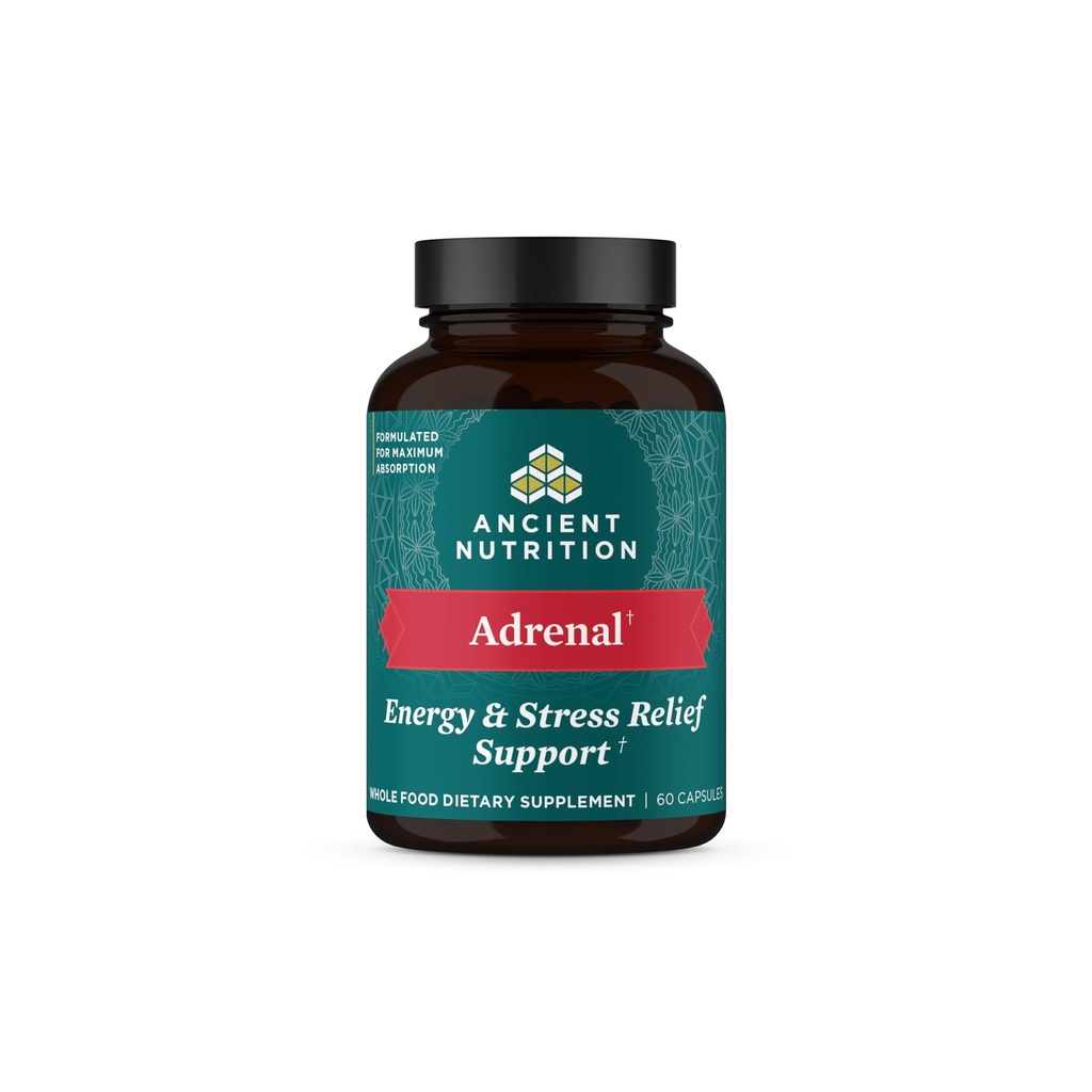 Antiikin ravitsemus lisämunuaisen tuki Ashwagandha täydentää, auttaa vähentämään stressiä ja väsymystä, Paleo ja Keto Friendly, Gluteeniton, 1300mg, 60 kapselia
