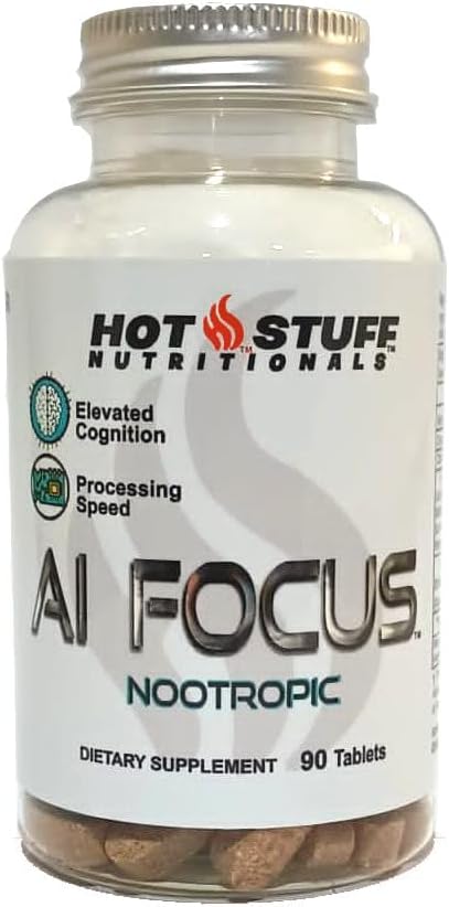 AI Focus - 90 tablettia. Potent Nootropic for Enhanced Focus, Cognitive Function, ja Mental Stamina.
