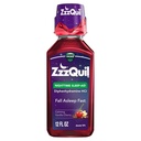 ZzzQuil, Nighttime Sleep Aid Liquid, 50 mg Difenhydramiini HCl, nro.1 Sleep Aid Brand, Fall Asleep Fast, Non-Ibit Forming, Calling Vanilla Cherry, 12 FL OZ