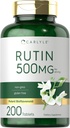 Carlyle Rutin Supplement 500mg | 200 tabletter | Vegetarisk, icke-GMO, Glutenfri