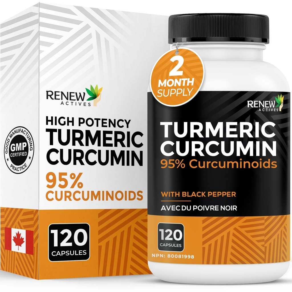Renew Actives Turmeric Curcumin with Black Pepper 