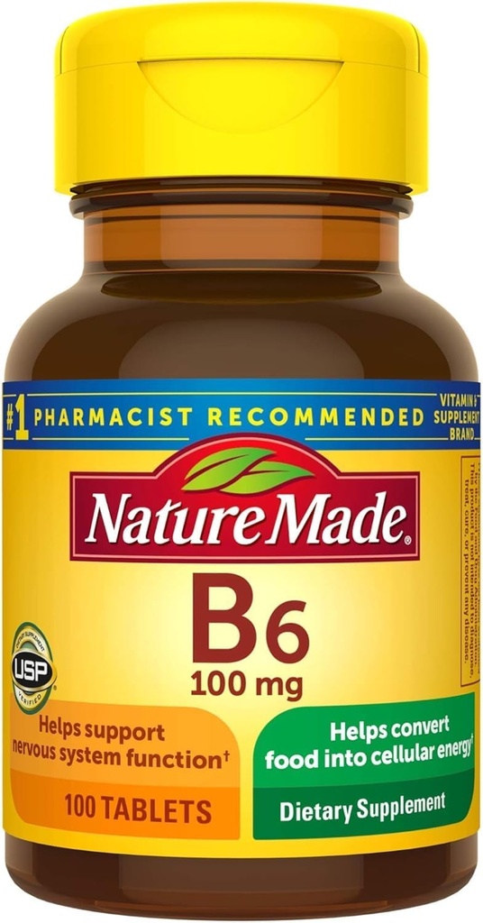 Luonto valmistettu B-6 100 mg tabletti 100 ea (pakkaus 4)