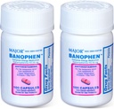 Banohpen - Täydellinen allergialääke - Difenhydramiini HCI 50 mg - Antihistamiini - 100 kapselia (2 pakkaus)