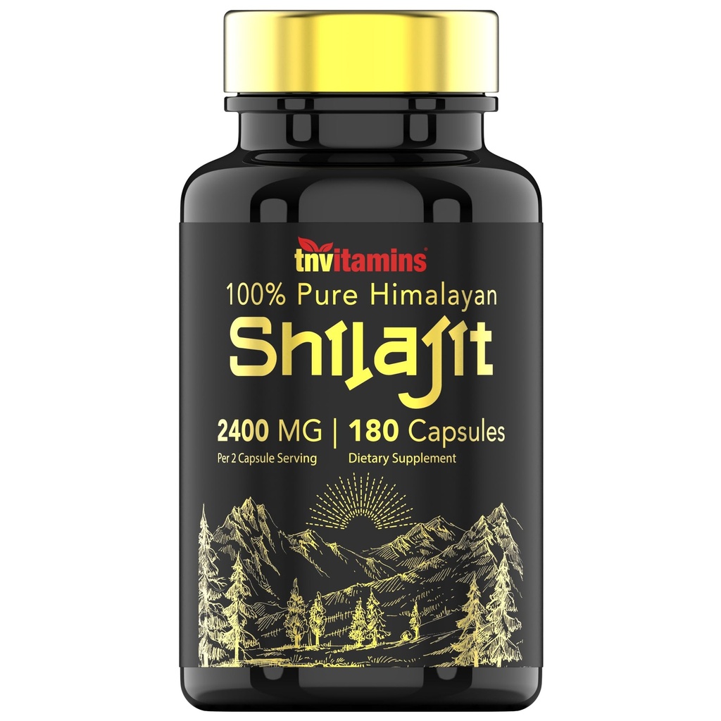 tnvitamiinit Shilajit kapselit 2400 MG - 180 kapselia ... 100% Pure Himalajan Shilajit kapselit miehille ja naisille...