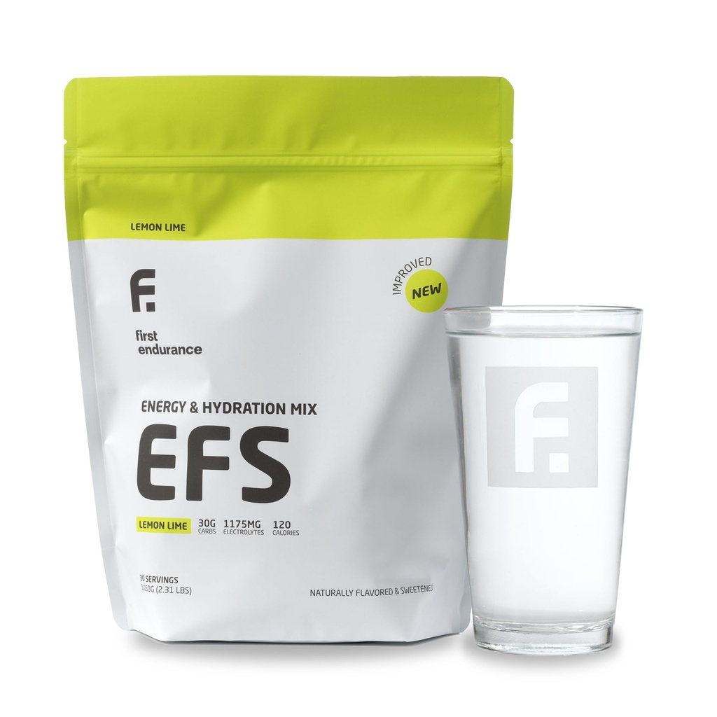 EFS Hydration & Endurance Drink Mix - Premium kolhydrater för energi och prestanda, elektrolyter för snabb rehydrering och körning, cykel och triathlon näring | Isotonic Energy Fuel | Lemon-Lime