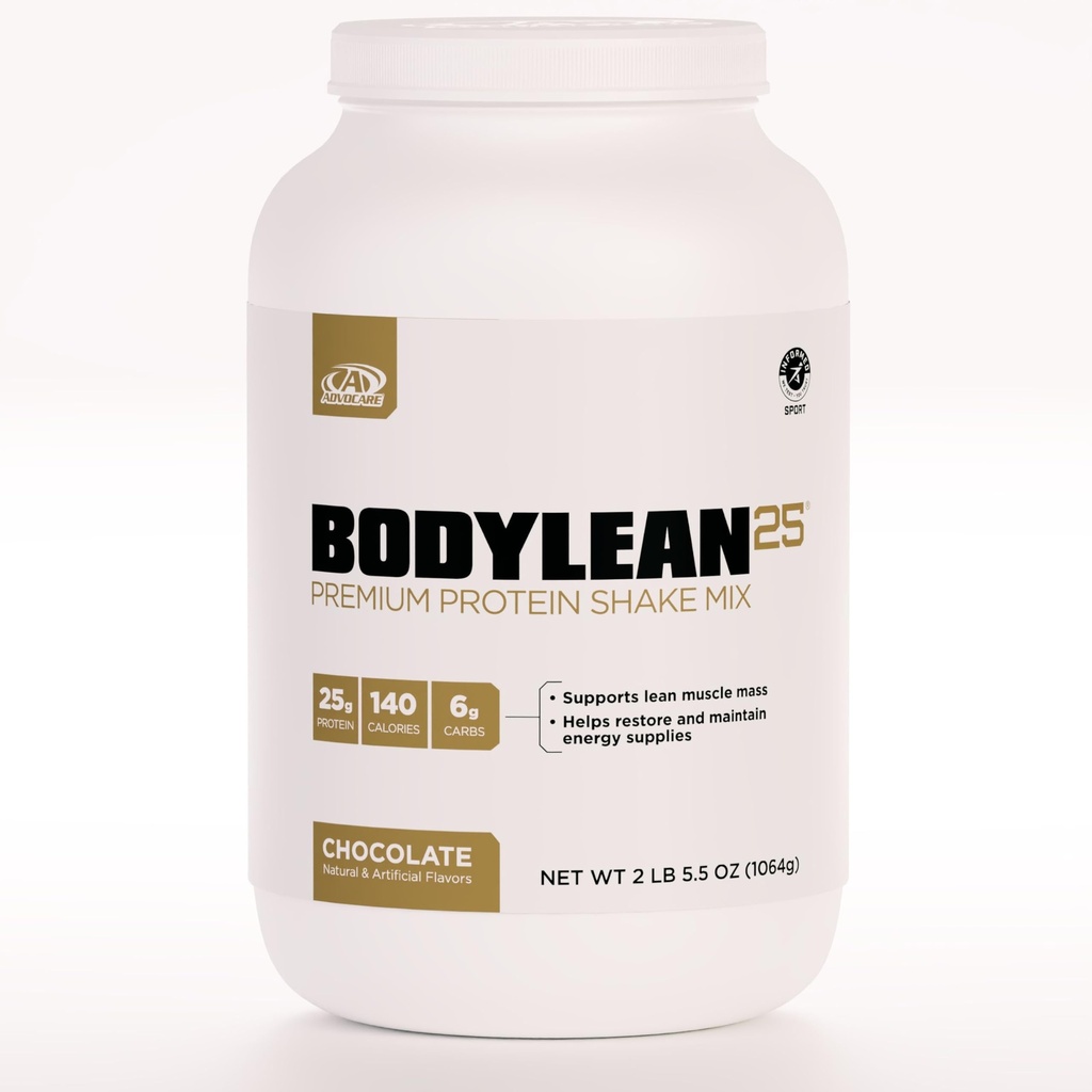 AdvoCare BodyLean25 - Proteiinijauhe heraproteiini-isolaatti - tukee lihas Building & A Lean Body - Tarjoaa energia tukea* - suklaa, 4,5 oz
