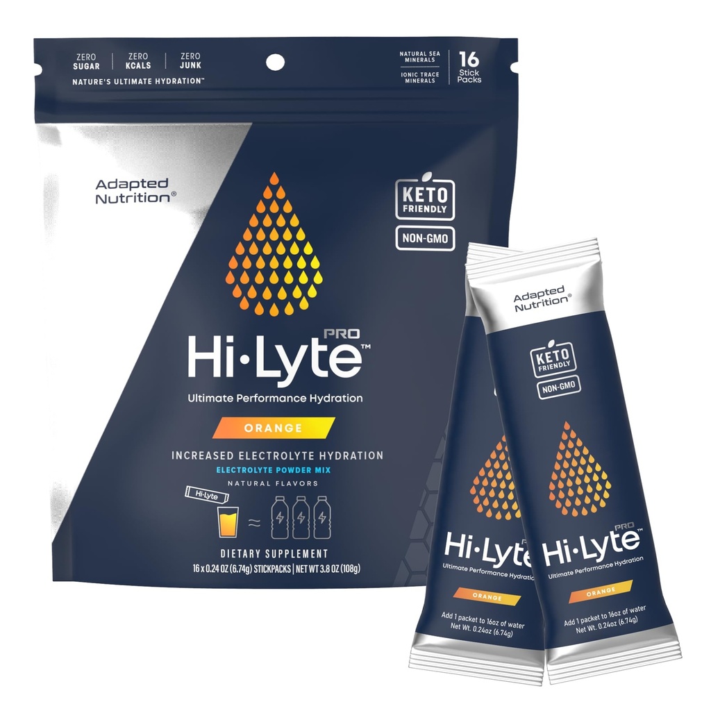 Adapted Nutrition Hi-Lyte Pro Hydration Packets - 16 Yksilöllinen Drink Packets ...