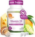 Zahler - Advanced D3-vitamiini 10 000 IU Softgels (250 kreivi) Kosher Kasvissyöjä Friendly D-vitamiinia immuuni-, luu-, hampaiden ja lihasten terveys - Easy Swallow VIT D 3