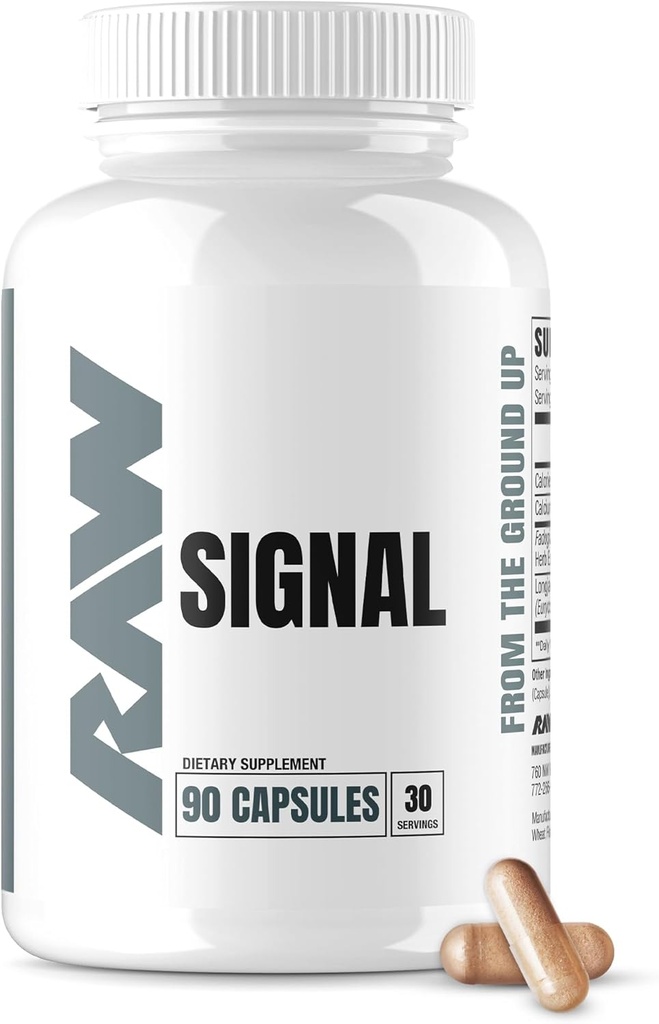 RAW Signal Fadogia Agrestis & Tongkat Ali Supplement, 90 kapselia - Tongkat Ali miesten (Longjack juuriuute) & Fadogia Agrestis - Maksimoi & Boost Mies Performance