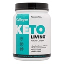NaturesPlus KetoLiving Natural Collagen, Ei maukasta - 1,36 lb Tub - Ketogeeninen proteiinijauhe - Tukee Immuunit & Gut Health, yhteinen liikkuvuus & hiukset, iho & kynnet - Gluteeniton, ei GMO:ita - 28 tarjoilua