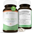 Vital Salts, Electrolyte Salts for Energy and Endurance, Sodium Chloride, Electrolyte Supplements, Blodtryckssuplement, Muscle Cramps Relief, 120 Salt Capsules - Return Healthy