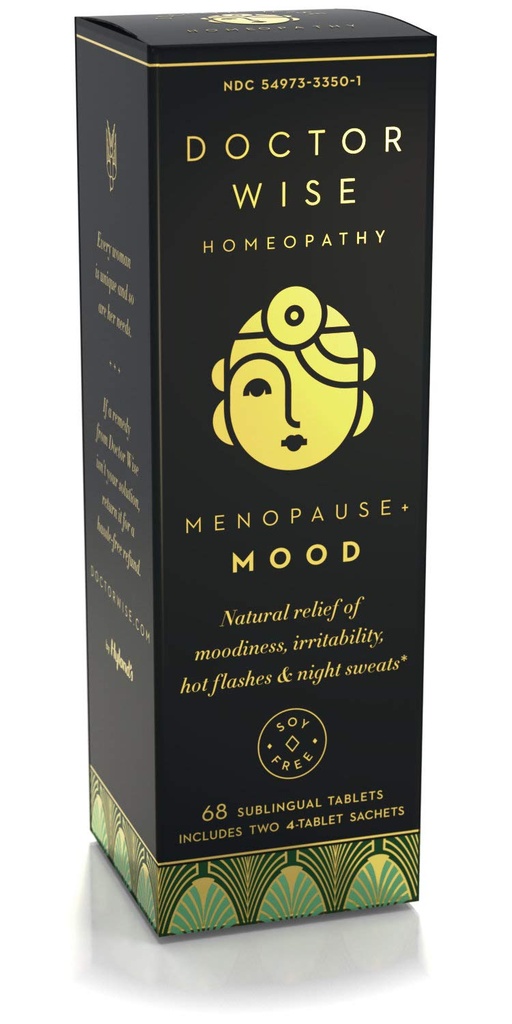Hyland's Doctor Wise Mood Gentle Natural Relief of Moodiness Ärsyttävyys Hot Flashs ja Night Hiekat Nopea Discolving Tabletit, 68 Count