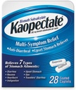 Kaopectate multi-Symptom anti-Diarrheal & Used Stoach Reliever, 28 Caplets, valkoinen