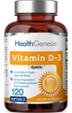 D- 3 10000 IU 120 Softgels - Korkea teho ekstra-neitsytoliiviöljyssä ei-GMO-vapaa tukee vahva luut Immuuniterveys