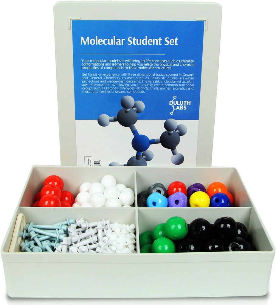 Organic Chemistry Molecular Model Student Kit - (88 Atomia ja 140 Bond osat) - MM-004
