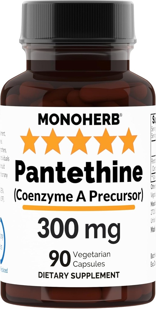 Monoherb Pantetin 300 mg per kapsel - 90 vegetariska kapslar