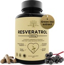Resveratrol täydentää Quercetin & Rypäleen siemenen 850 mg kasviperäistä sekoitusta, korkea-aktiiviset polyfenolit ja hapettumisenestoaineet yleistä hyvinvointia varten, 60 vegan kapselia