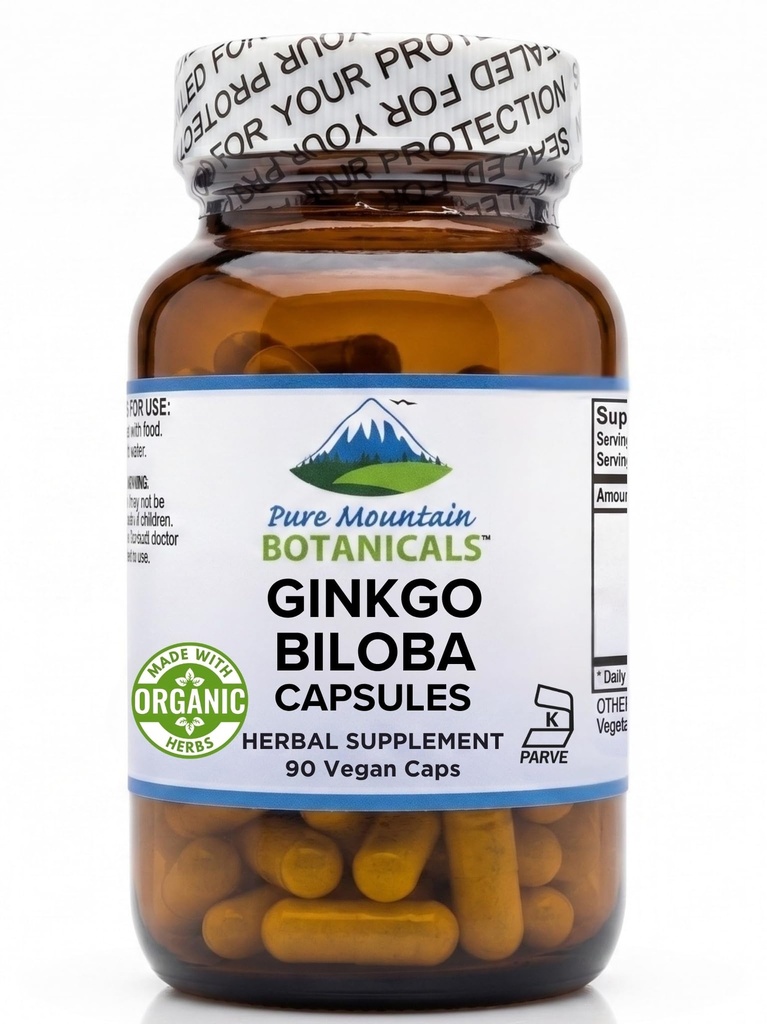 Ginkgo Biloba kapselit Kosher Vegan Caps 400 mg Ginkgo Biloba Leaf ja Ginko Extract täydennysosa