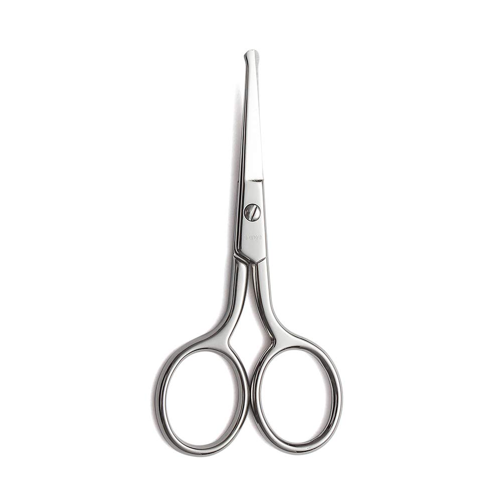 LIVINGO Premium Manikyyri Pyöristetyt Vihje Sakset Monikäyttöinen ruostumaton teräs Cuticle Pedicure Kauneus Sulatuspakkaus kynsien, kulmakarva, silmäripsi, kuiva iho, nenä hiukset 3,5 tuumaa