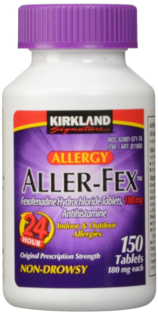 Kirkland Signature Aller-Fex - 180mg, 150 Tablet Kirkland-um