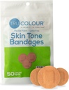 Tru-Colour ihon sävy Spot Bandges, Resealable Bag (50 Count) - Joustava, vedenpitävä, PFAS-vapaa liima nauhat Ohje Suojaa Läpipainopakkaukset, Pimples, Pokes - Olive