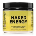 NAKED Energy - Pure Pre workout jauhe miehille ja naisille, vegaaninen, makuton, terve Pre workout - Ei lisätty makeuttajia, värit tai makuja - 50 tarjoilut