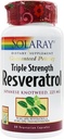 Solaray Triple Strength Resveratrol - 225 mg - 60 vegetariska kapslar