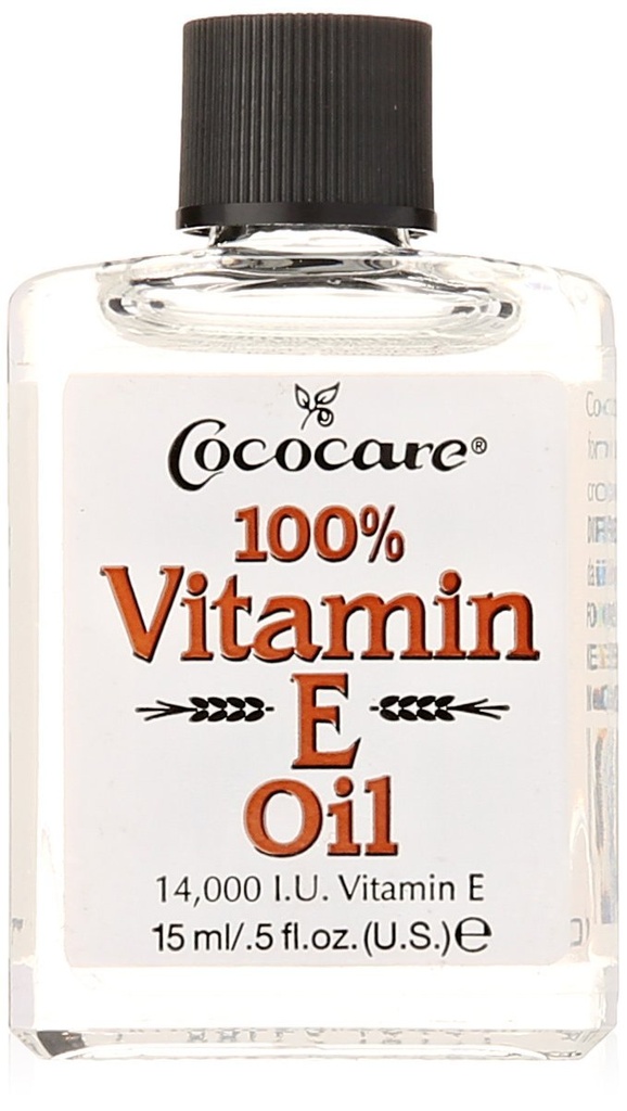COCOCARE 100% E-vitamiiniöljy, 14000 IU, 0,5 Fl Oz - ihon kosteuttaja ja antioksidantti suojaus