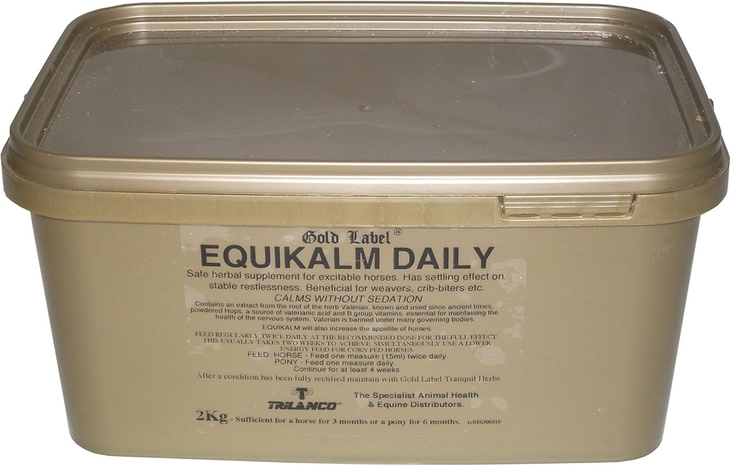 Gold Label Equikalm Daily, Horse Camming, Horse Supplement, 2 KG