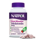 Natrol Melatoniini 5 mg nopeasti liuottavat tabletit, unituki täydentää aikuisille, mansikka maku, 200 tablettia, jopa 200 päivän ajan
