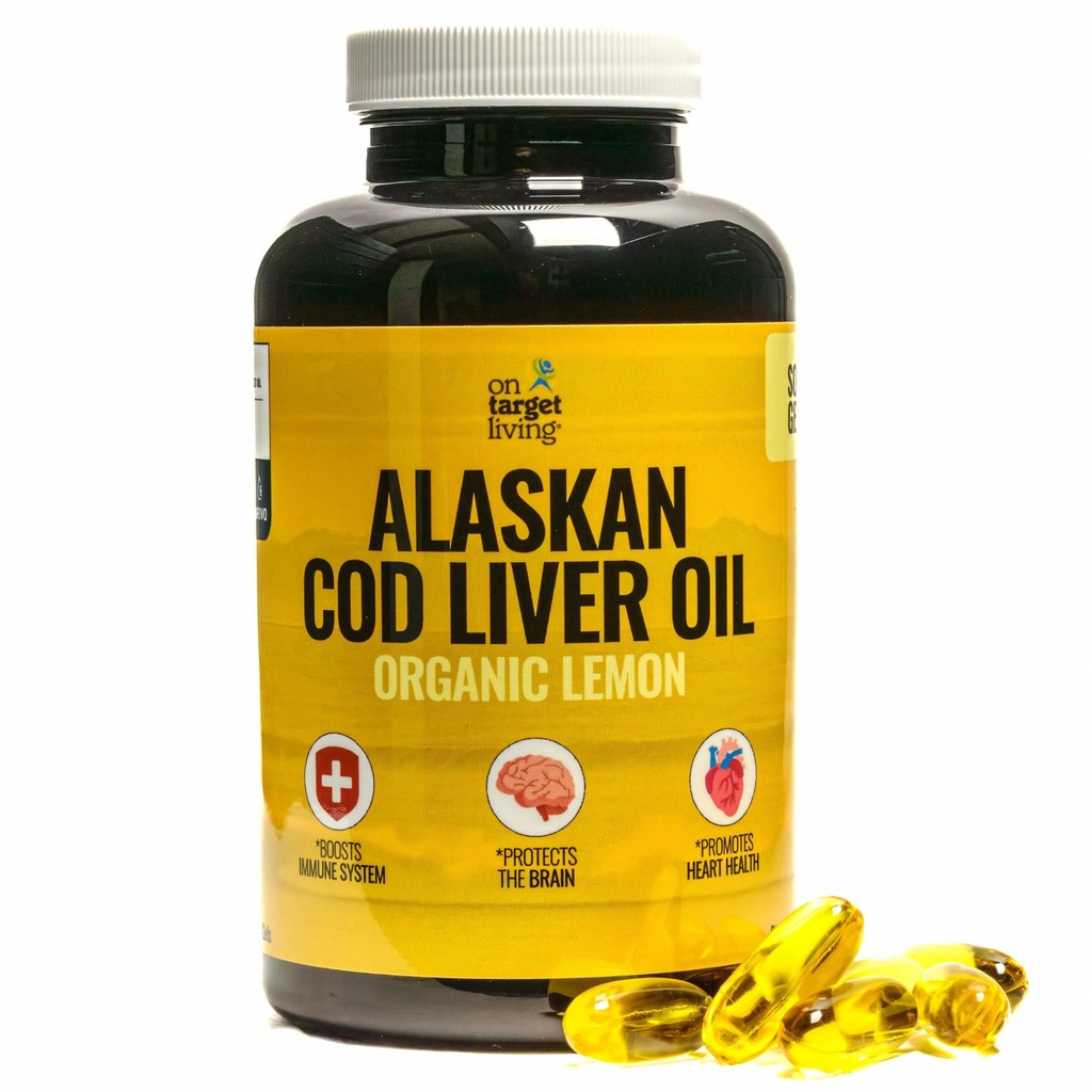 On Target Living Alaskan Cod Liver Oil 120 Soft Gels ...