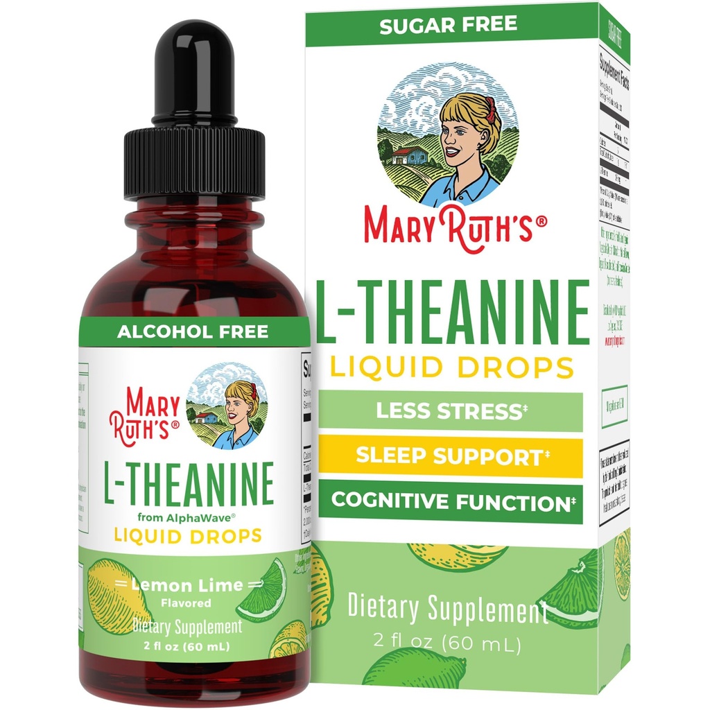 MaryRuthin L Theanine 200mg Liquid Drops 