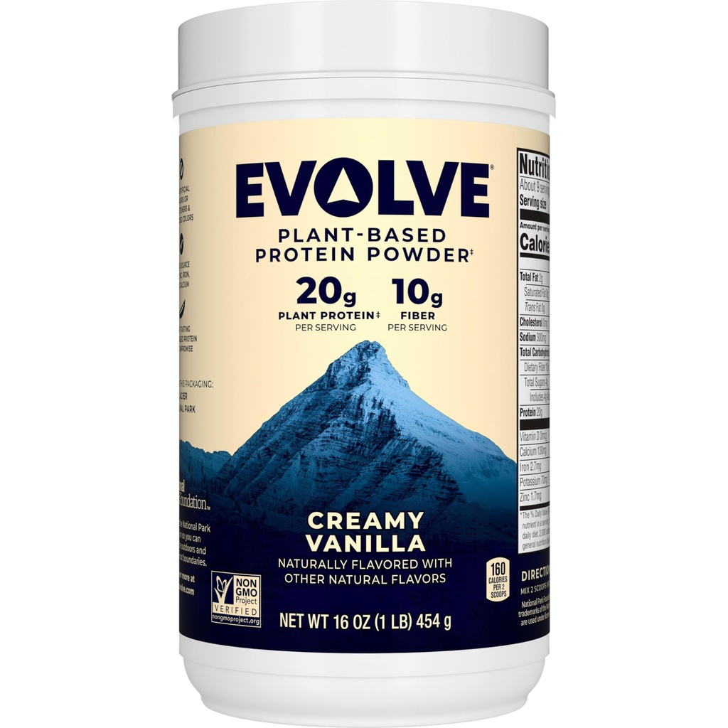 Evolve proteiinijauhe, ihanteellinen vanilja, 20g proteiini, 1 punta