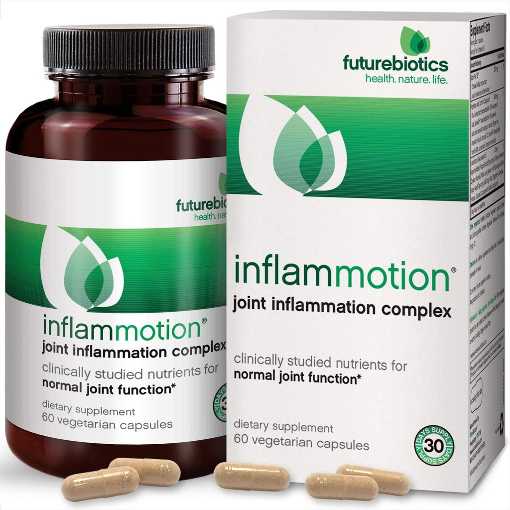 Futurebiotics InflamMotion, niveltulehduskompleksi, 60 kasvissyöjäkapselia