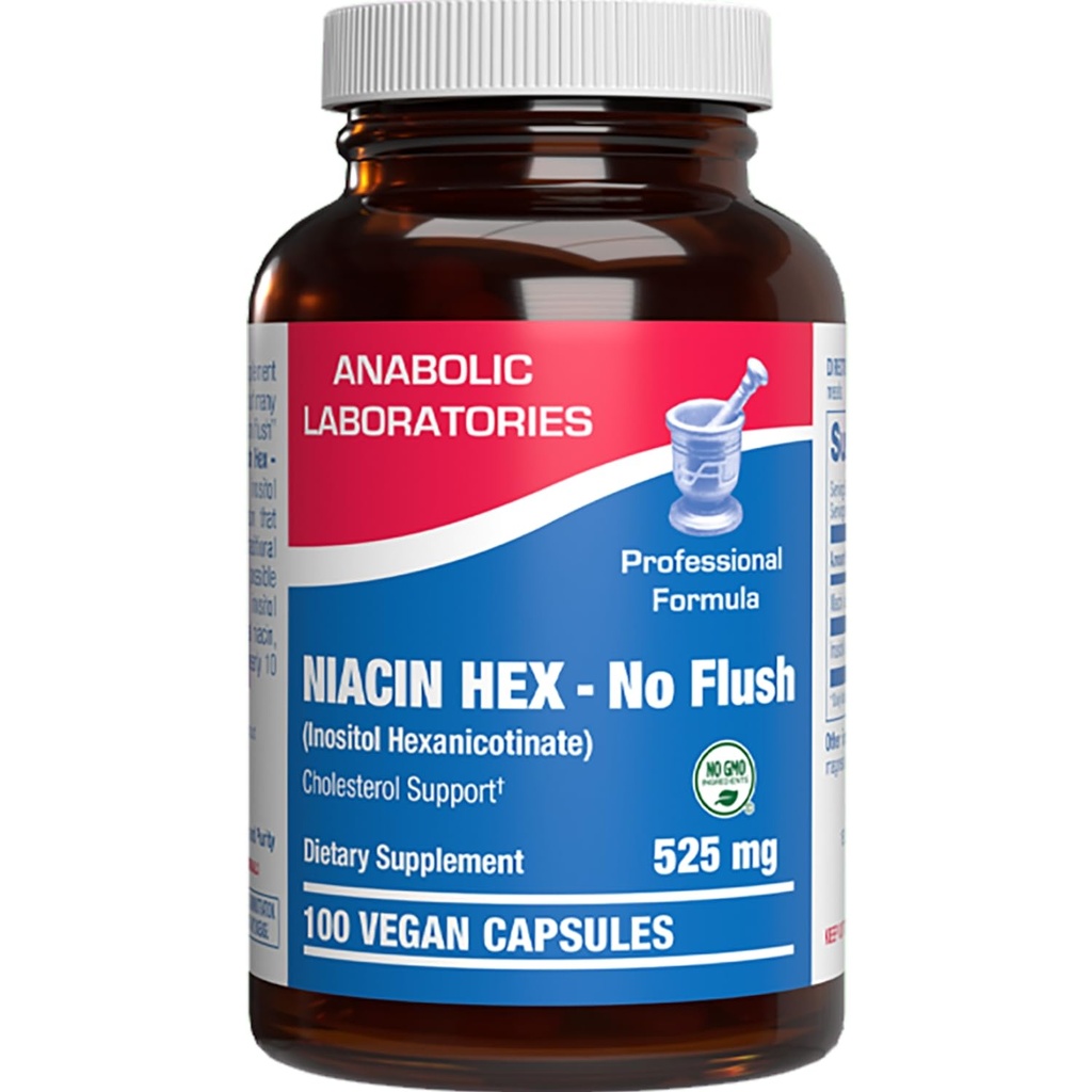 Korkea Imeytyminen B3-vitamiini Niacin flush Free - Clinical Formula Flush Ilmainen Niacin täydentää Inositoli Heksanikotinaatti Heart Skin & Nerve Support - Vegaani non-GMO Valmistettu Yhdysvalloissa - 100 Servings