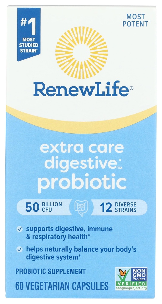 Uusi elämä Ultimate Flora Extra Care Probiootti 50 miljardia, 60 CT